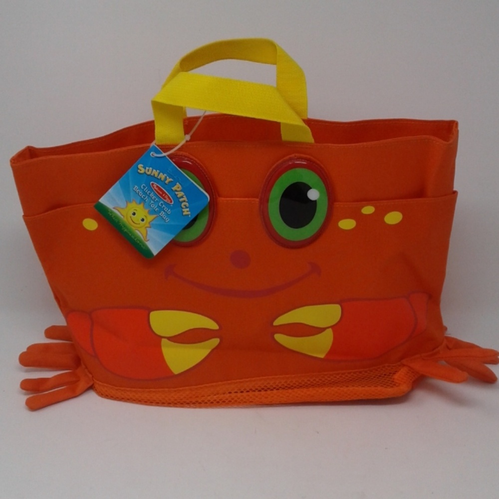 Melissa & Doug Clicker Crab Beach tote bag